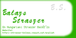 balazs straszer business card